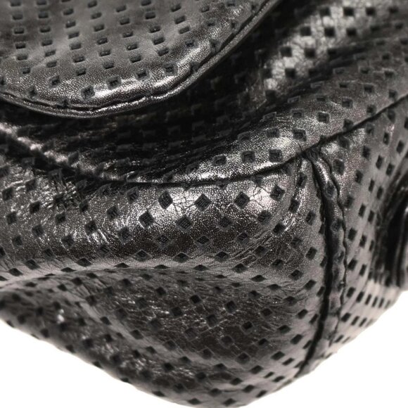 Chanel Black Perforated Lambskin Handbag - Picture 5 of 10